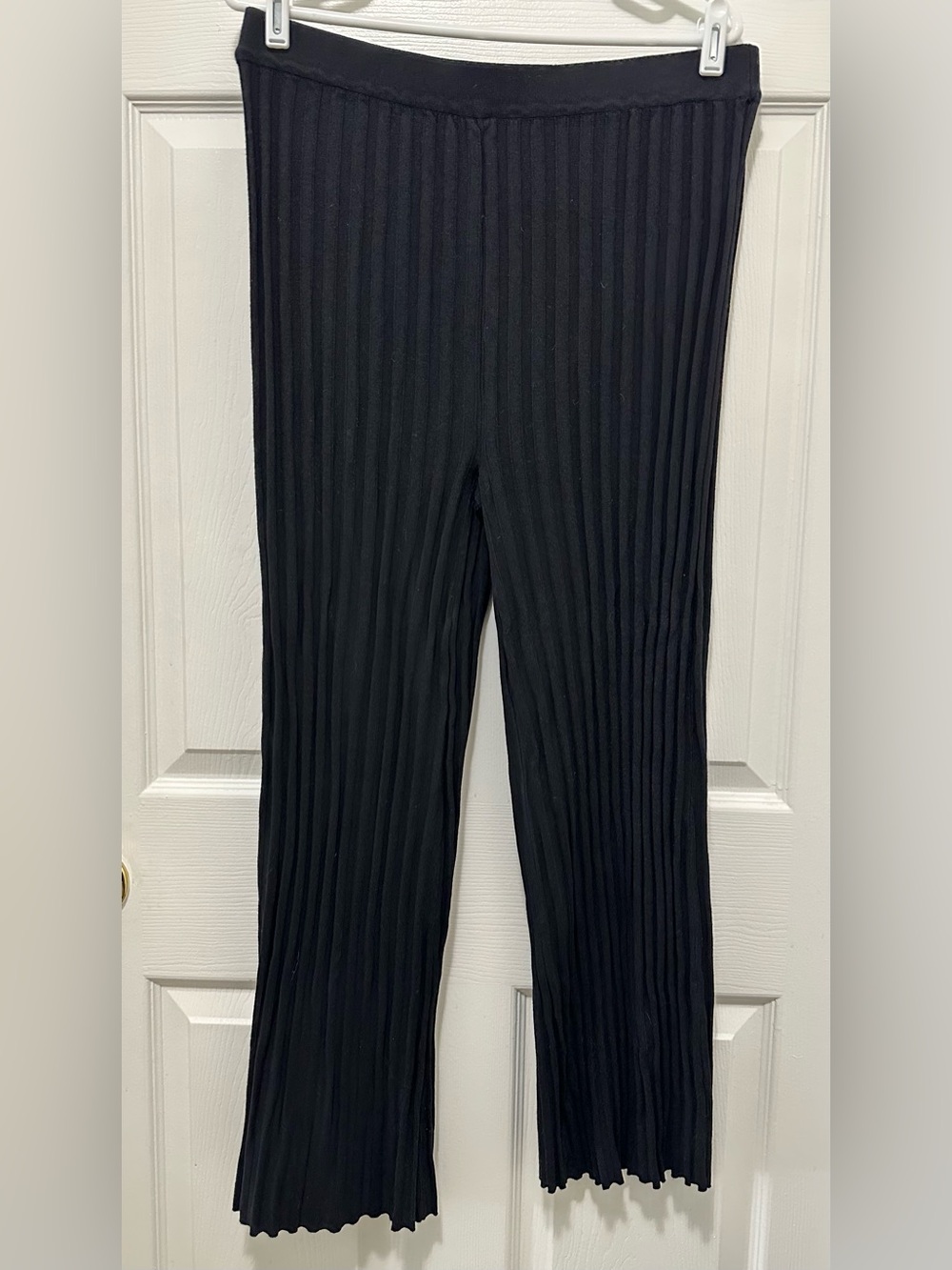 House of Harlow 1960 Women's Ribbed Boot Cut Knit Pants Size Large